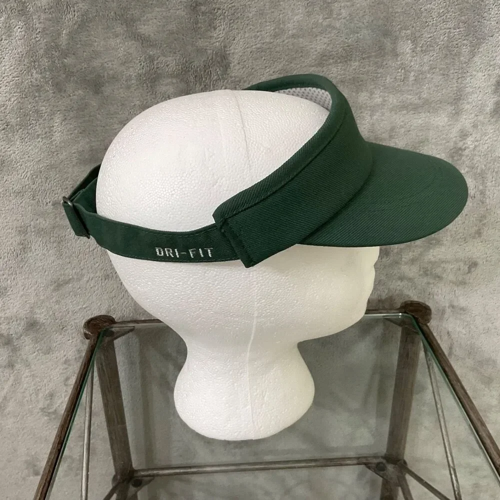 Baylor University Nike Dri Fit BU Adjustable Sun Visor Cap Hat OSFM Green